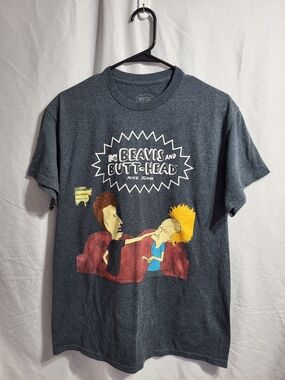 Beavis and Butt-Head Graphic Tee - Dark Heather Gray, Size Medium